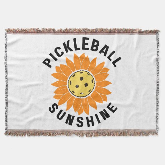 Pickleball-Sonnenschein Decke (Vorderseite)