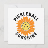 Pickleball-Sonnenschein Einladung (Rückseite)