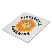 Pickleball-Sonnenschein Fliese (Seite)