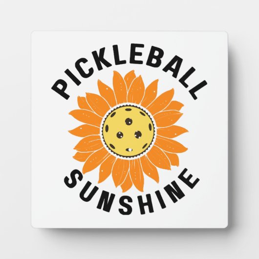 Pickleball-Sonnenschein Fotoplatte (Vorderseite)