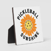 Pickleball-Sonnenschein Fotoplatte (Vorderseite)