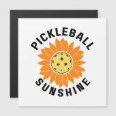 Pickleball-Sonnenschein Magnetkarte (Vorne/Hinten)