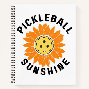 Pickleball-Sonnenschein Notizblock