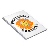Pickleball-Sonnenschein Notizblock (Rechte Seite)