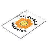 Pickleball-Sonnenschein Notizblock (Linke Seite)