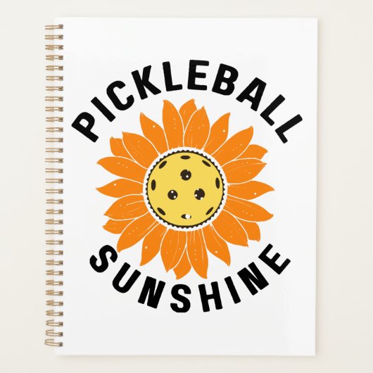 Pickleball-Sonnenschein Planer (Vorderseite)