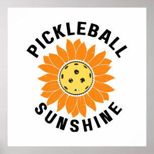 Pickleball-Sonnenschein Poster