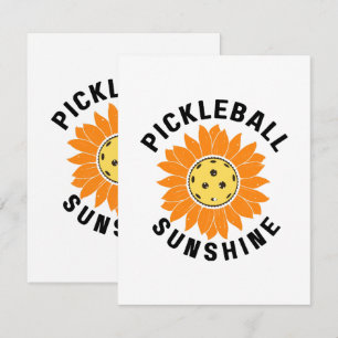 Pickleball Sonnenschein RSVP Karte