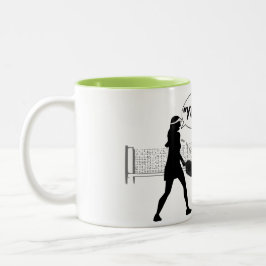 Pickleball-Spaß: "Deins!" Zweifarbige Tasse