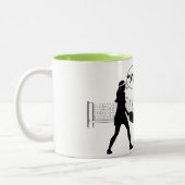 Pickleball-Spaß: Seine, ihre, YOURS! Zweifarbige Tasse (Links)