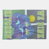 Pickleball Spaß Wir trinken im Küchentuch (Horizontal)