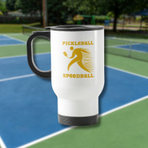 Pickleball Speedball-Spieler mit Geschwindigkeit