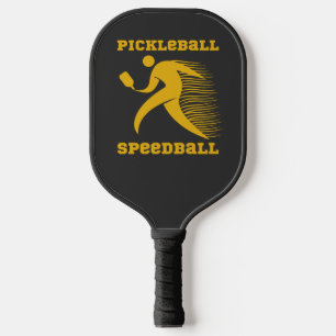 Pickleball Speedball-Spieler mit Geschwindigkeit Schläger