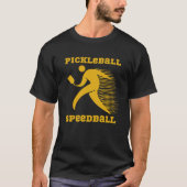 Pickleball Speedball-Spieler mit Geschwindigkeit T-Shirt (Vorderseite)