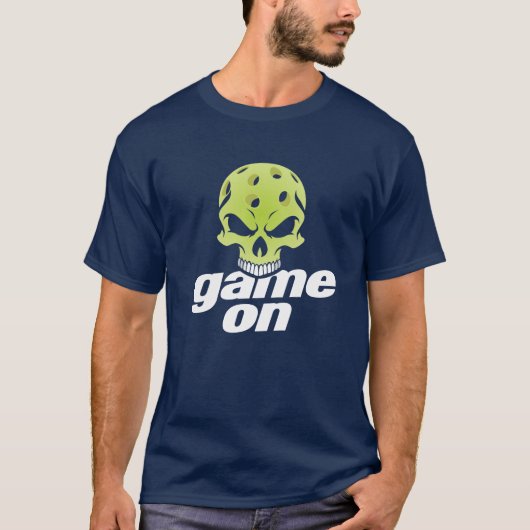 Pickleball Spiel auf T - Shirt (Vorderseite)