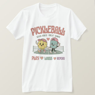 Pickleball Spiel Lachen Wiederholen | Cute Kawaii T-Shirt