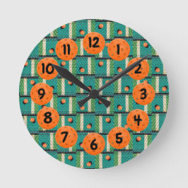 Pickleball spielen, bis die Lichter auf der Straße Runde Wanduhr