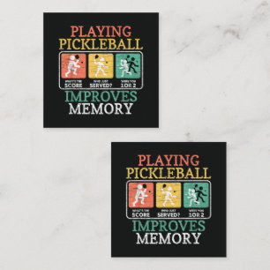 Pickleball-Spielen verbessert das Gedächtnis Begleitkarte