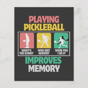 Pickleball-Spielen verbessert das Gedächtnis Flyer