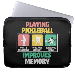 Pickleball-Spielen verbessert das Gedächtnis Laptopschutzhülle