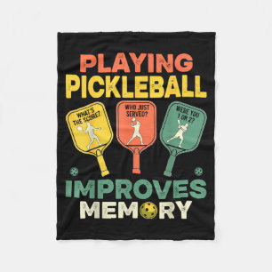 Pickleball spielen verbessert das Gedächtnis lusti Fleecedecke