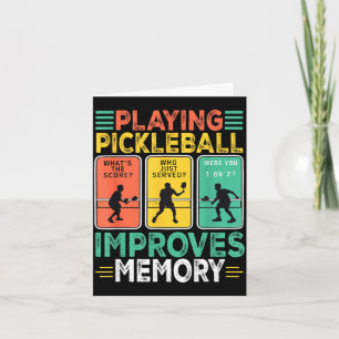 Pickleball spielen verbessert das Gedächtnis lusti Karte
