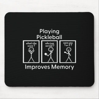 Pickleball spielen verbessert das Gedächtnis Pickl Mousepad