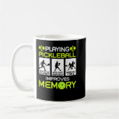 Pickleball spielen verbessert den Memory Dink Play Kaffeetasse (Links)