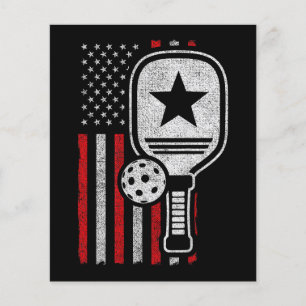 Pickleball-Spieler - Amerikanische Flagge Pickleba