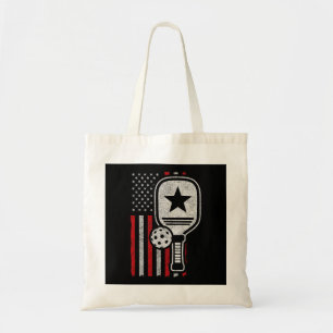 Pickleball-Spieler - Amerikanische Flagge Pickleba Tragetasche