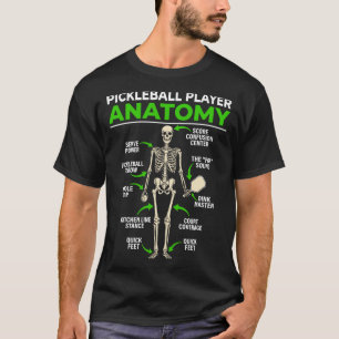 Pickleball-Spieler Anatomie lustiger Dink Pickle B T-Shirt