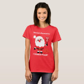 🎅 Pickleball-Spieler des Weihnachtsmanns T-Shirt (Vorne ganz)