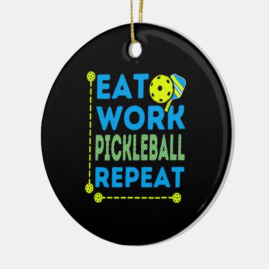 Pickleball Spieler, die Liebe haben, Sport zu spie Keramik Ornament (Links)