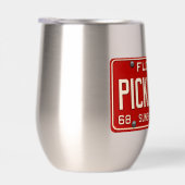 Pickleball-Spieler Fan Retro Florida Nummernschild (Rechts)