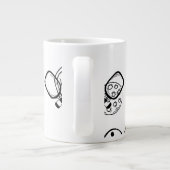 Pickleball-Spieler-Geschenk für ihr rosa Jumbo-Tasse (Rückseite)