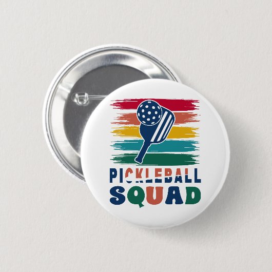 Pickleball Spieler Geschenkidee Button (Vorne & Hinten)
