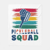 Pickleball Spieler Geschenkidee Fleecedecke (Vorderseite)