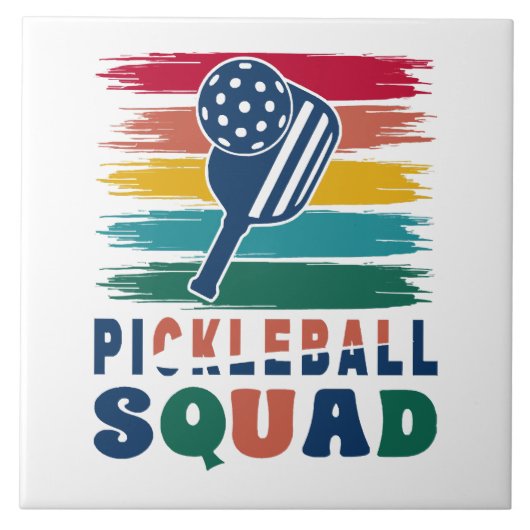 Pickleball Spieler Geschenkidee Fliese (Vorderseite)