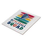 Pickleball Spieler Geschenkidee Fliese (Seite)