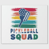 Pickleball Spieler Geschenkidee Geschenkpapier (Flach)