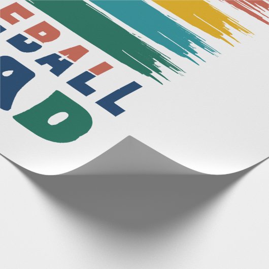 Pickleball Spieler Geschenkidee Geschenkpapier (Ecke)