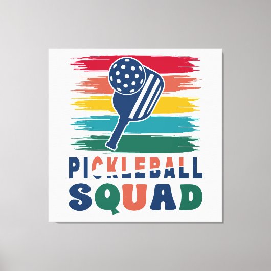 Pickleball Spieler Geschenkidee Leinwanddruck (Vorderseite)