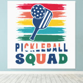Pickleball Spieler Geschenkidee Leinwanddruck (Insitu (Holzboden))