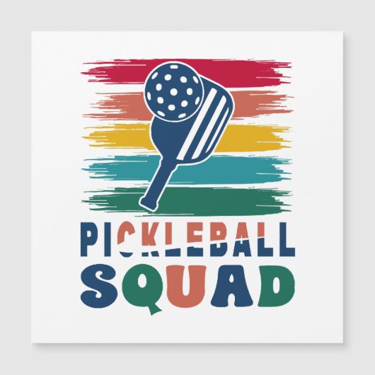 Pickleball Spieler Geschenkidee Magnetkarte (Vorderseite)
