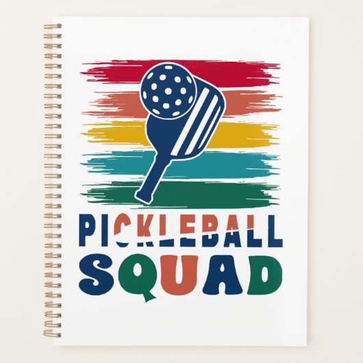Pickleball Spieler Geschenkidee Planer (Vorderseite)