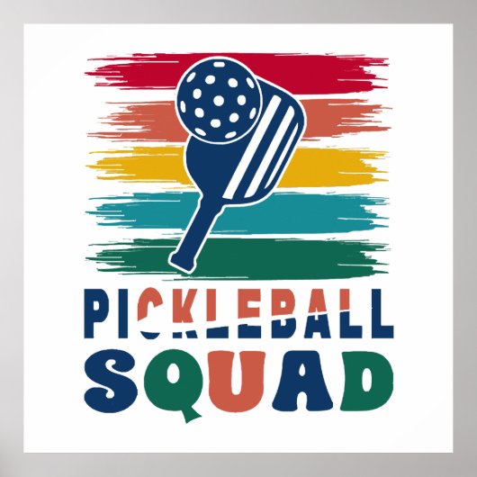 Pickleball Spieler Geschenkidee Poster (Vorne)