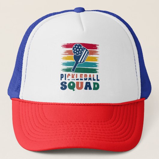 Pickleball Spieler Geschenkidee Truckerkappe (Vorderseite)