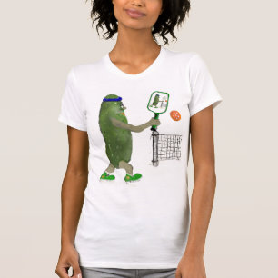 Pickleball-Spieler im niedlichen Cartoon T-Shirt
