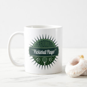 Pickleball Spieler Kaffee oder Tee-modernes Retro Kaffeetasse
