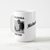Pickleball-Spieler Meistergewinner individuelle Na Kaffeetasse (Vorderseite Links)